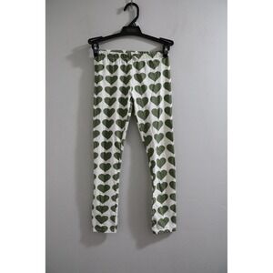 Pink Chicken Girls Green Heart Print Leggings Pants Bottoms Toddler Kids